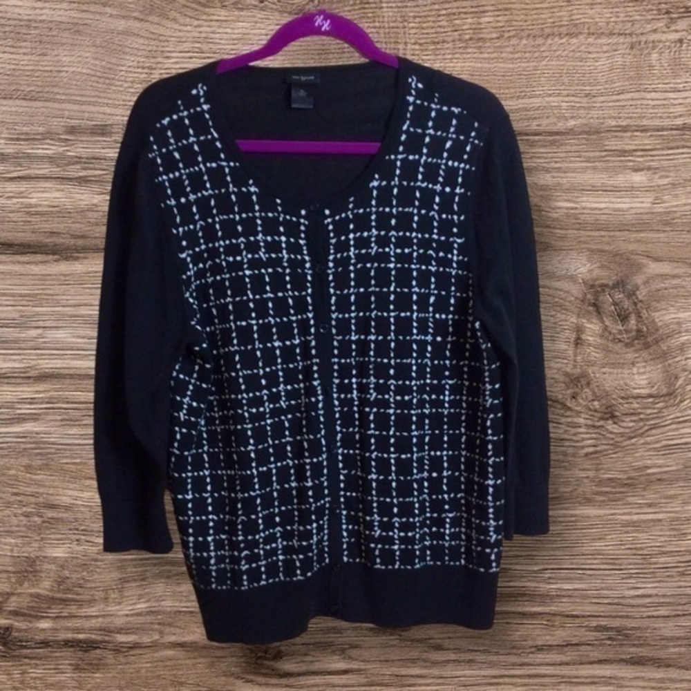 🎈3/$20! 
Ann Taylor 3/4  sleeve black cardigan. XL.